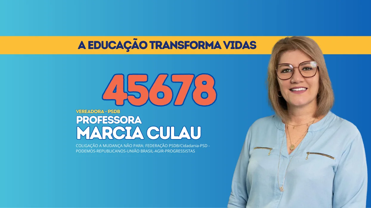 Capa de Professora Marcia Culau