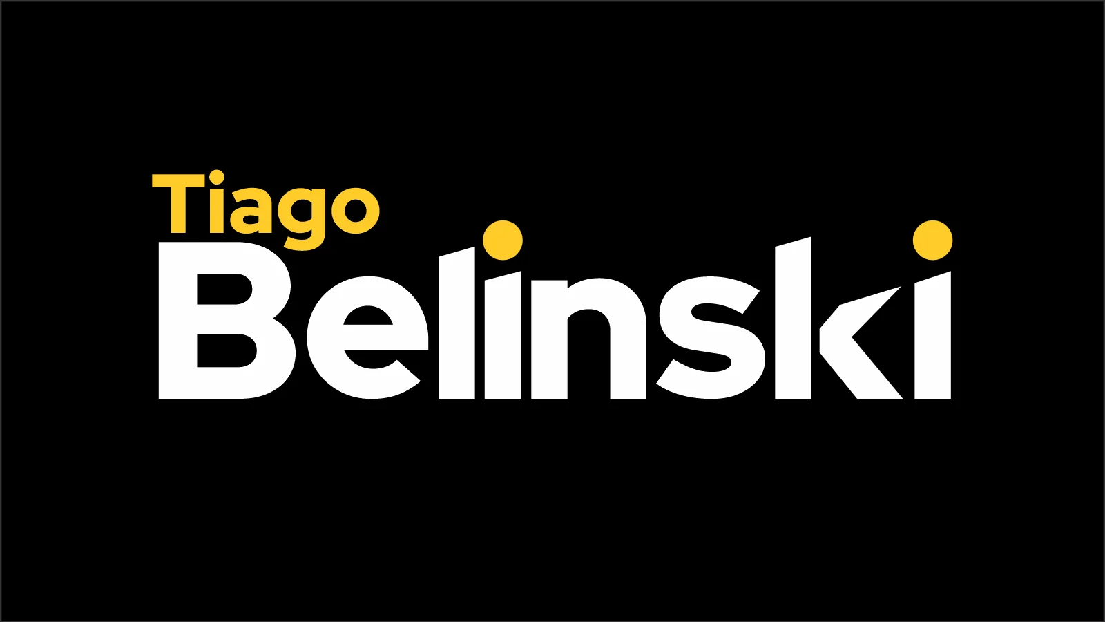 Capa de Tiago Belinski