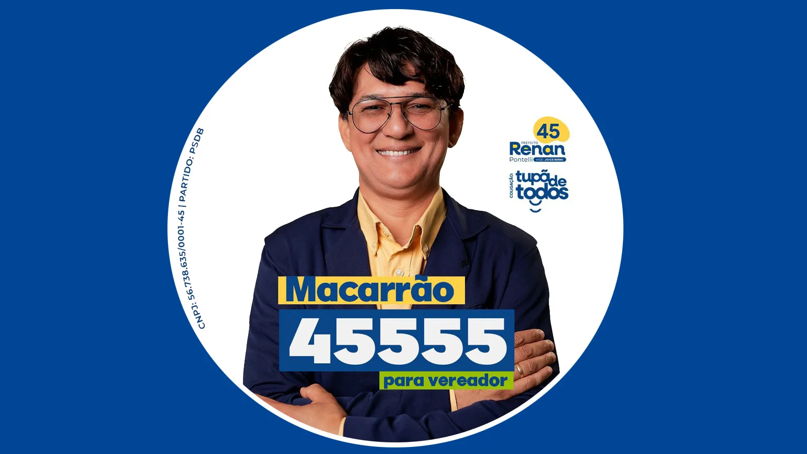 Capa de Macarrão PSDB 45555