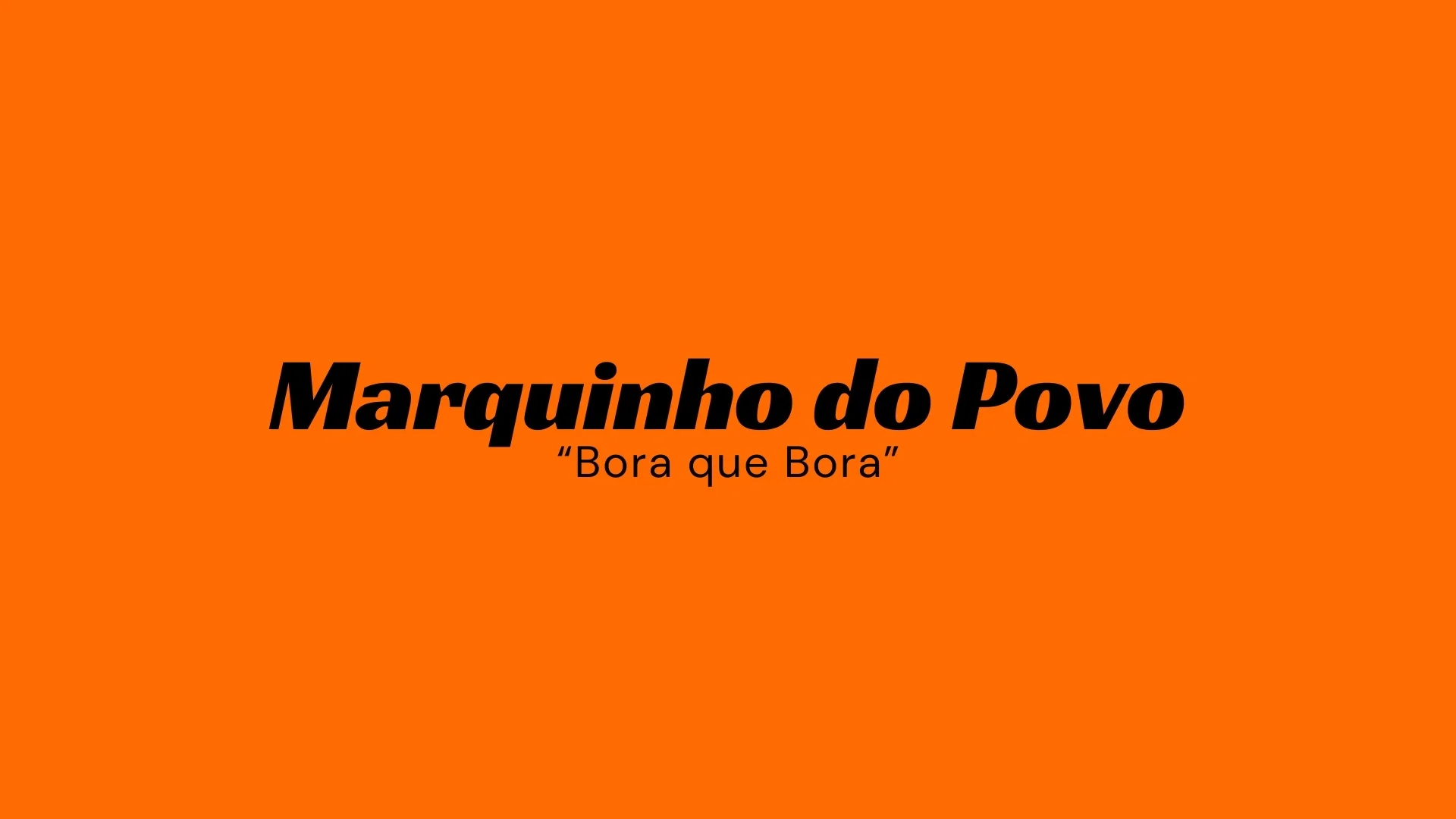 Capa de Marquinho do Povo