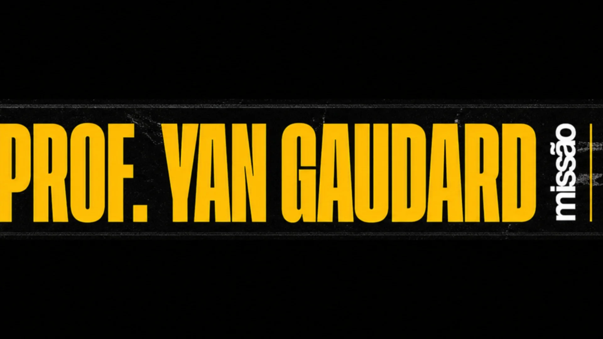 Capa de Prof. Yan Gaudard 